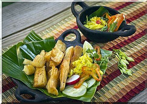 Yucca bowl on a table - immune stimulant