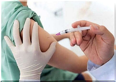 Person receives vaccine to obtain acquired immunity