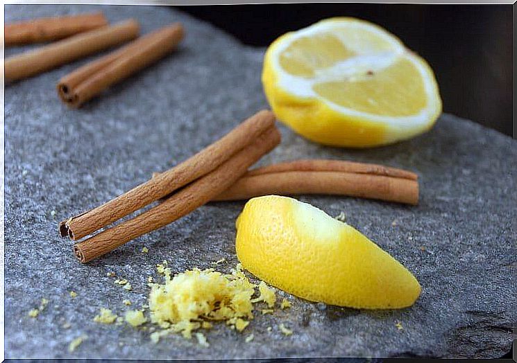 Cinnamon and lemon