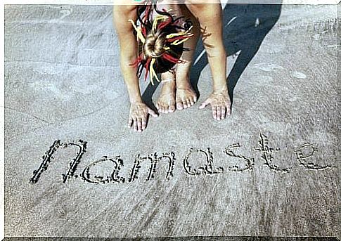 Namaste means both hello and goodbye