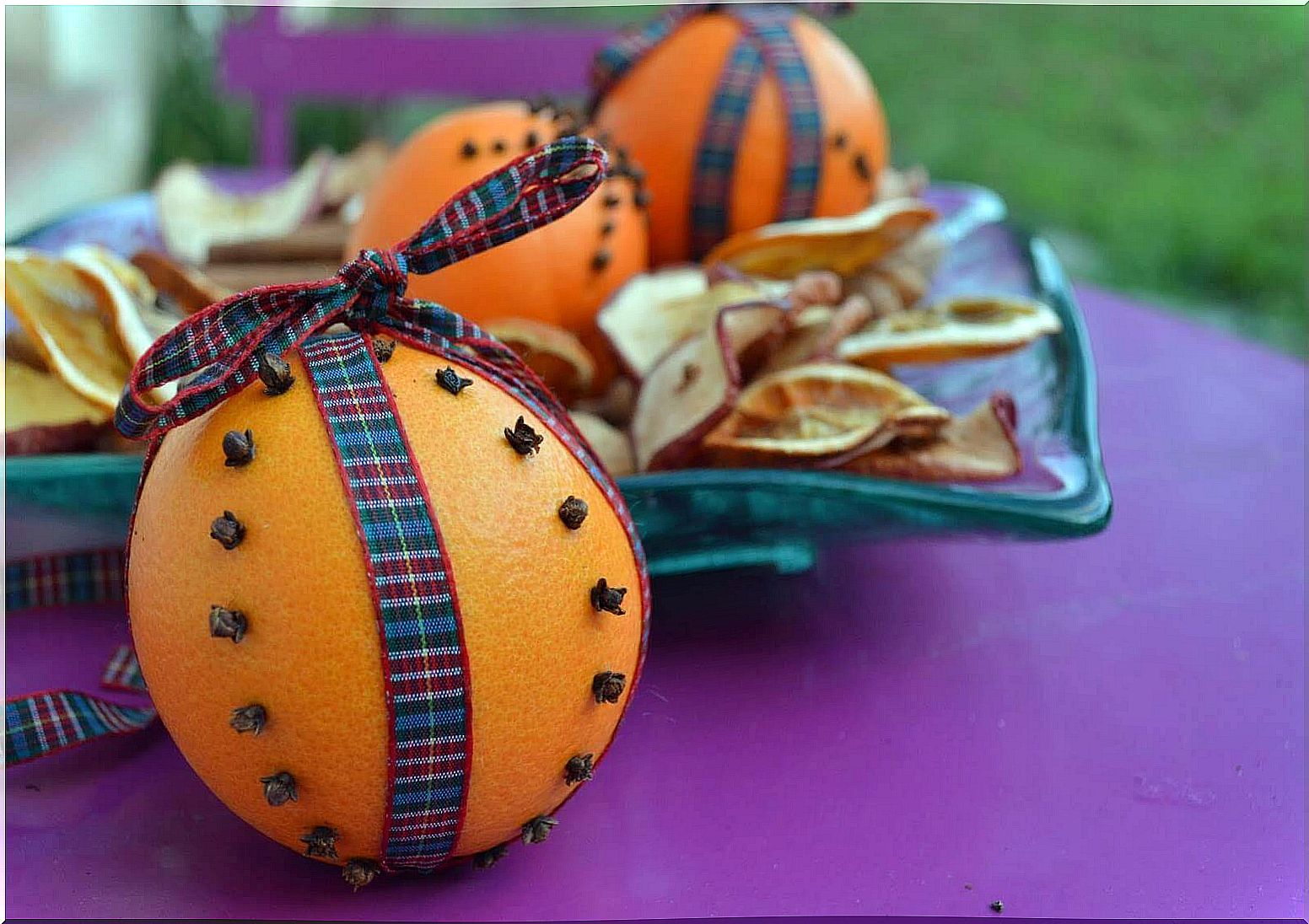 Decorated oranges